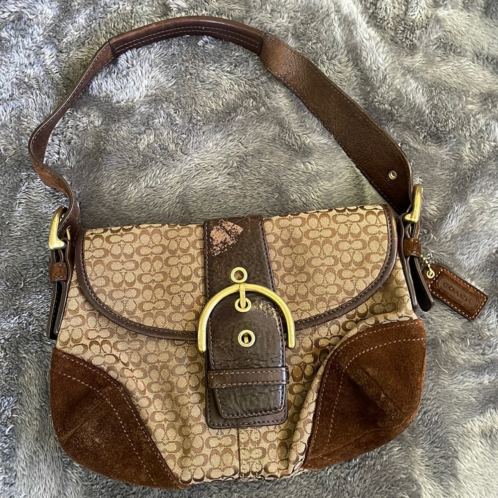 Brown coach bag